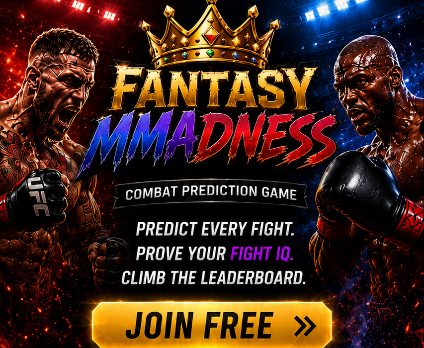 Fantasy MMAdness combat prediction game